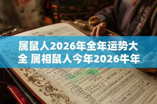 属鼠人2026年全年运势大全 属相鼠人今年2026牛年命运怎么样