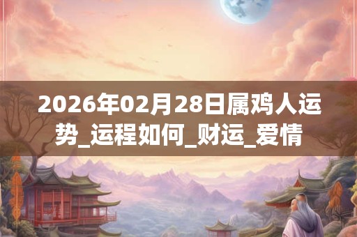 2026年02月28日属鸡人运势_运程如何_财运_爱情 2026年02月28日属鸡人运势_运程如何_财运_爱情