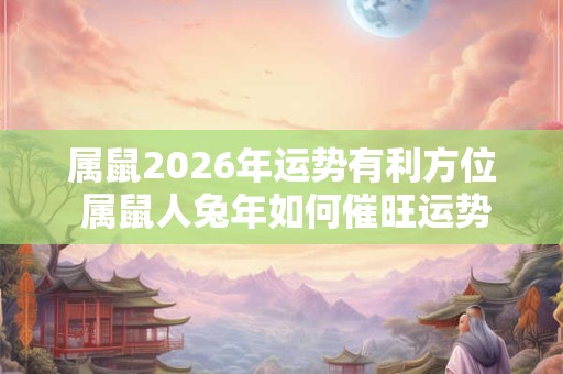 属鼠2026年运势有利方位 属鼠人兔年如何催旺运势