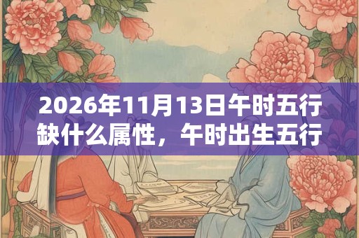 2026年11月13日午时五行缺什么属性，午时出生五行缺什么