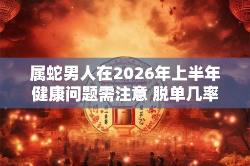 属蛇男人在2026年上半年健康问题需注意 脱单几率大