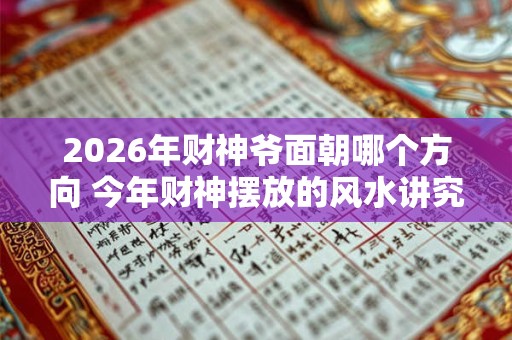 2026年财神爷面朝哪个方向 今年财神摆放的风水讲究