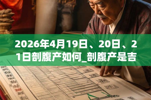 2026年4月19日、20日、21日剖腹产如何_剖腹产是吉日吗