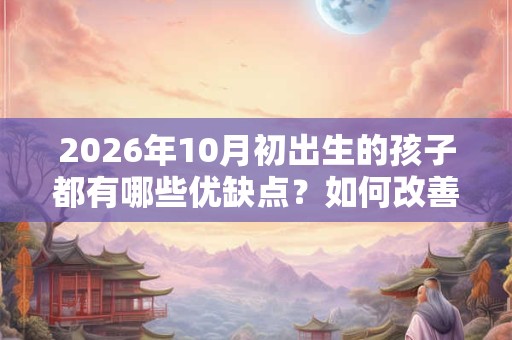 2026年10月初出生的孩子都有哪些优缺点？如何改善