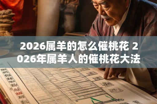 2026属羊的怎么催桃花 2026年属羊人的催桃花大法