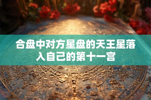 合盘中对方星盘的天王星落入自己的第十一宫