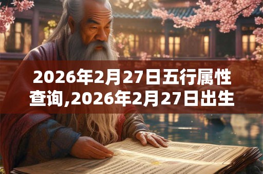2026年2月27日五行属性查询,2026年2月27日出生五行属什么