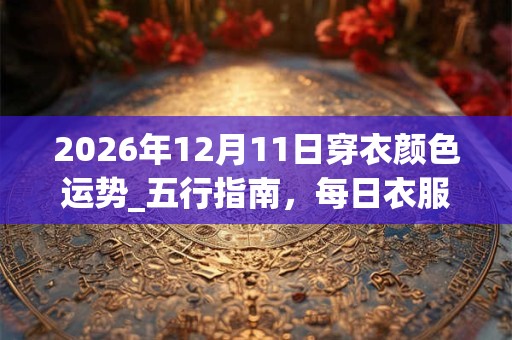 2026年12月11日穿衣颜色运势_五行指南，每日衣服颜色幸运色