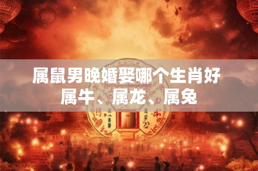 属鼠男晚婚娶哪个生肖好 属牛、属龙、属兔 属鼠男晚婚娶哪个生肖好 属牛、属龙、属兔