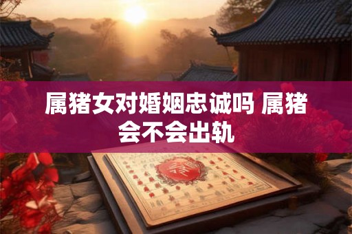 属猪女对婚姻忠诚吗 属猪会不会出轨