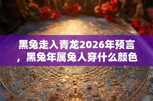 黑兔走入青龙2026年预言，黑兔年属兔人穿什么颜色？