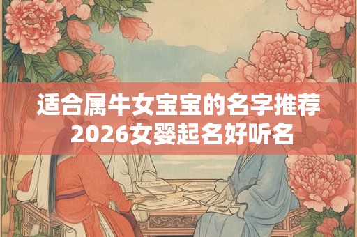 适合属牛女宝宝的名字推荐 2026女婴起名好听名