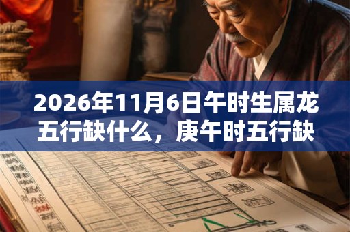 2026年11月6日午时生属龙五行缺什么，庚午时五行缺什么