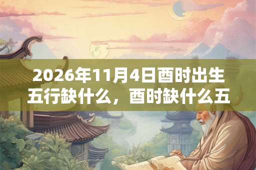 2026年11月4日酉时出生五行缺什么，酉时缺什么五行