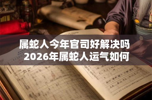 属蛇人今年官司好解决吗 2026年属蛇人运气如何