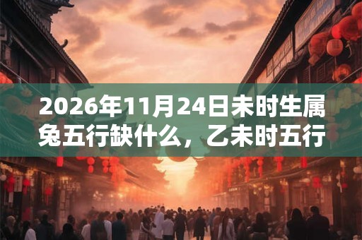 2026年11月24日未时生属兔五行缺什么，乙未时五行缺什么