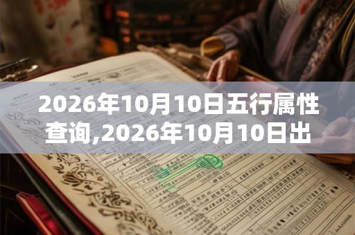 2026年10月10日五行属性查询,2026年10月10日出生五行属什么