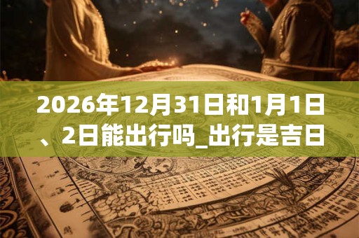 2026年12月31日和1月1日、2日能出行吗_出行是吉日吗