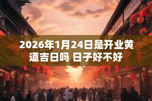 2026年1月24日是开业黄道吉日吗 日子好不好 2026年1月24日是开业黄道吉日吗 日子好不好
