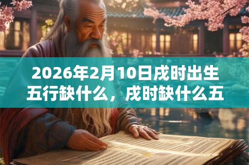 2026年2月10日戌时出生五行缺什么，戌时缺什么五行