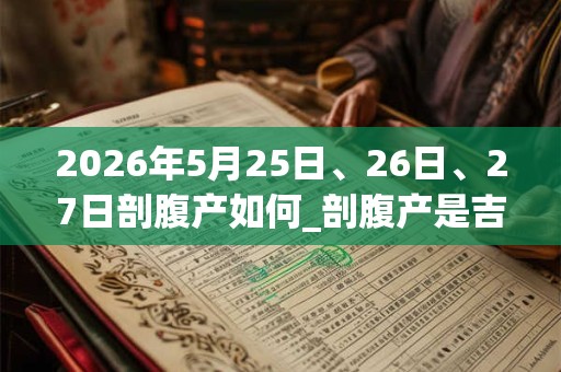 2026年5月25日、26日、27日剖腹产如何_剖腹产是吉日吗