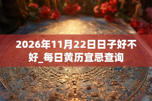2026年11月22日日子好不好_每日黄历宜忌查询