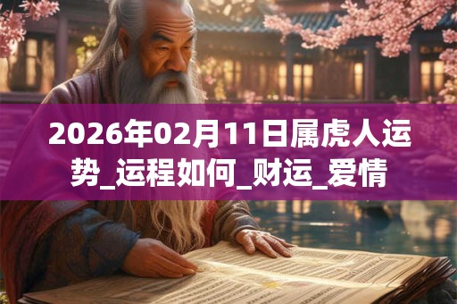 2026年02月11日属虎人运势_运程如何_财运_爱情