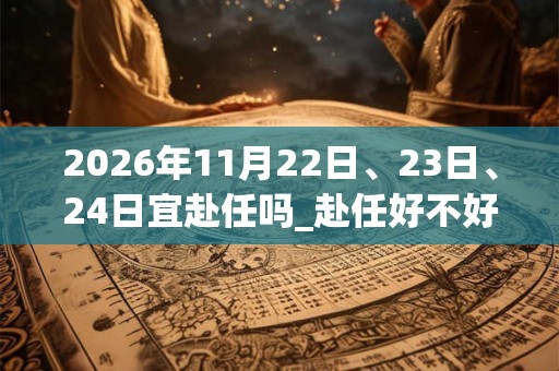 2026年11月22日、23日、24日宜赴任吗_赴任好不好