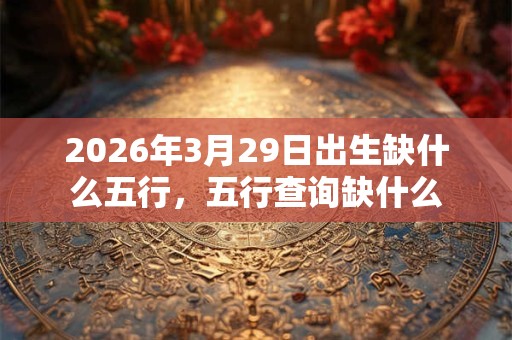 2026年3月29日出生缺什么五行,五行查询缺什么 2026年3月29日出生缺什么五行,五行查询缺什么