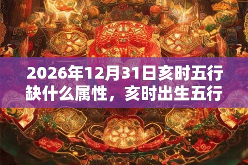 2026年12月31日亥时五行缺什么属性，亥时出生五行缺什么