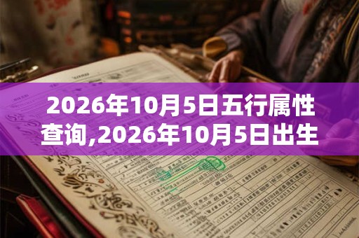 2026年10月5日五行属性查询,2026年10月5日出生五行属什么