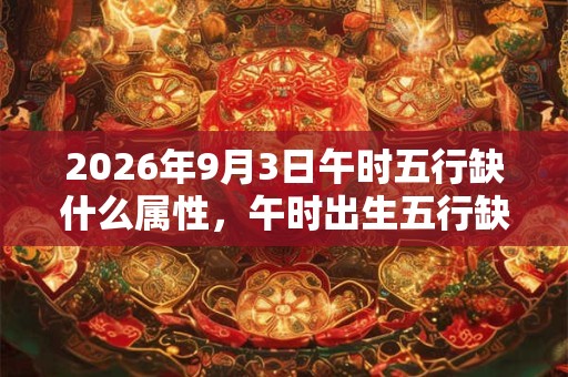 2026年9月3日午时五行缺什么属性，午时出生五行缺什么