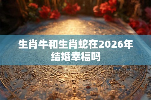 生肖牛和生肖蛇在2026年结婚幸福吗