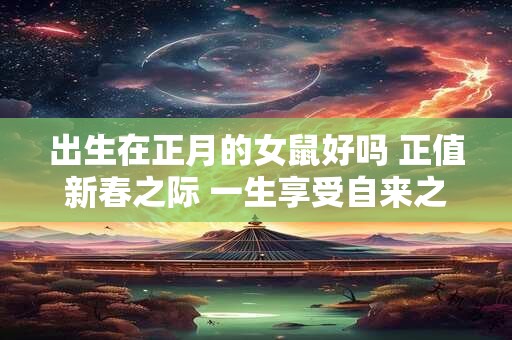 出生在正月的女鼠好吗 正值新春之际 一生享受自来之食