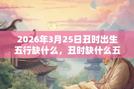 2026年3月25日丑时出生五行缺什么，丑时缺什么五行