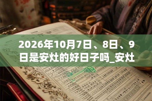 2026年10月7日、8日、9日是安灶的好日子吗_安灶可以吗