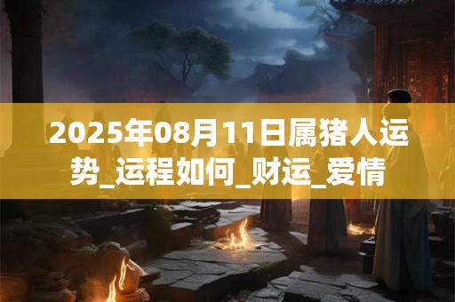 2025年08月11日属猪人运势_运程如何_财运_爱情 2025年08月11日属猪人运势_运程如何_财运_爱情