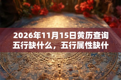 2026年11月15日黄历查询五行缺什么，五行属性缺什么