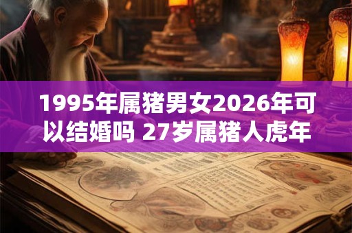 1995年属猪男女2026年可以结婚吗 27岁属猪人虎年结婚要注意什么
