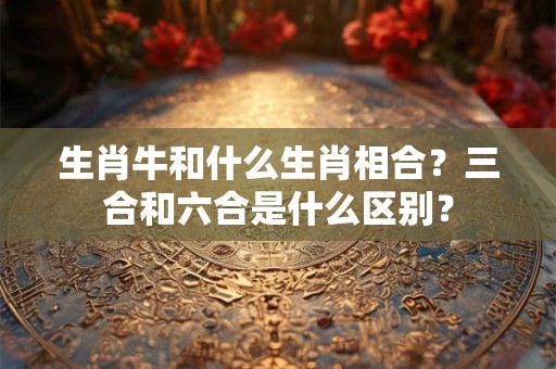 生肖牛和什么生肖相合？三合和六合是什么区别？