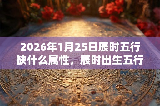 2026年1月25日辰时五行缺什么属性，辰时出生五行缺什么